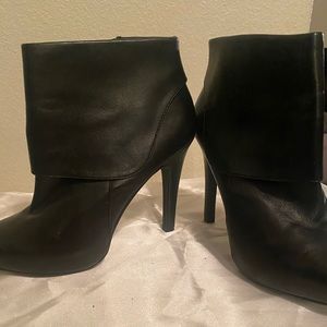 Size 8 Ankle Booties; black; 4 inch heels